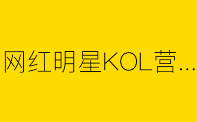 网红明星KOL营销策划方案合集